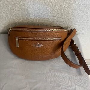 Cognac Brown Kate Spade leather belt bag